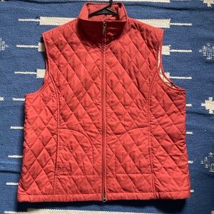 Orange sleeve-less vest